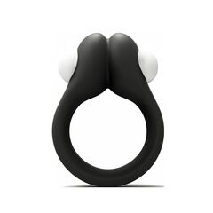 Черное эрекционное кольцо Zippy Vibrating Ring With Bullet - 