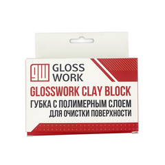 Glosswork Clay Block Губка с полимерным слоем для очистки поверхности
