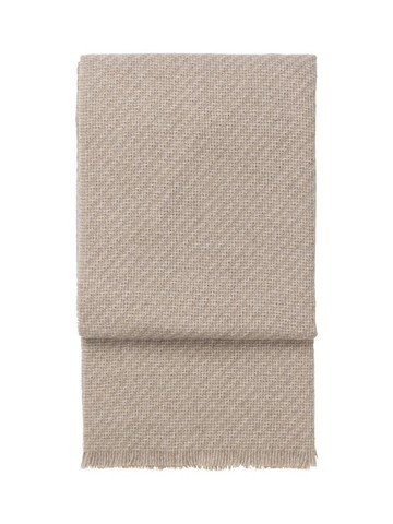 Плед 130х190 Elvang Diagonal Beige-Latte