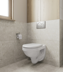 ПЭК АЛЬФА подвесной унитаз+инсталяция+кнопка хром+сидение полипропилен