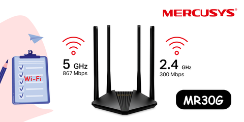 Wi-Fi роутер Mercusys MR1200G AC1200