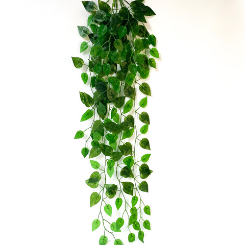 Сциндапсус, Ампельное растение, искусственная зелень свисающая, цвет Зеленый, 100 см, 1 шт