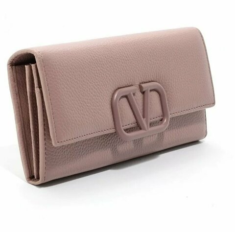 Кожаный кошелёк Valentino розовый