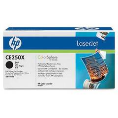 Картридж HP CE250X для HP Color LaserJet CM3530, CM3530fs, CP3525dn, CP3525n, CP3525x (черный, 10500 стр.)