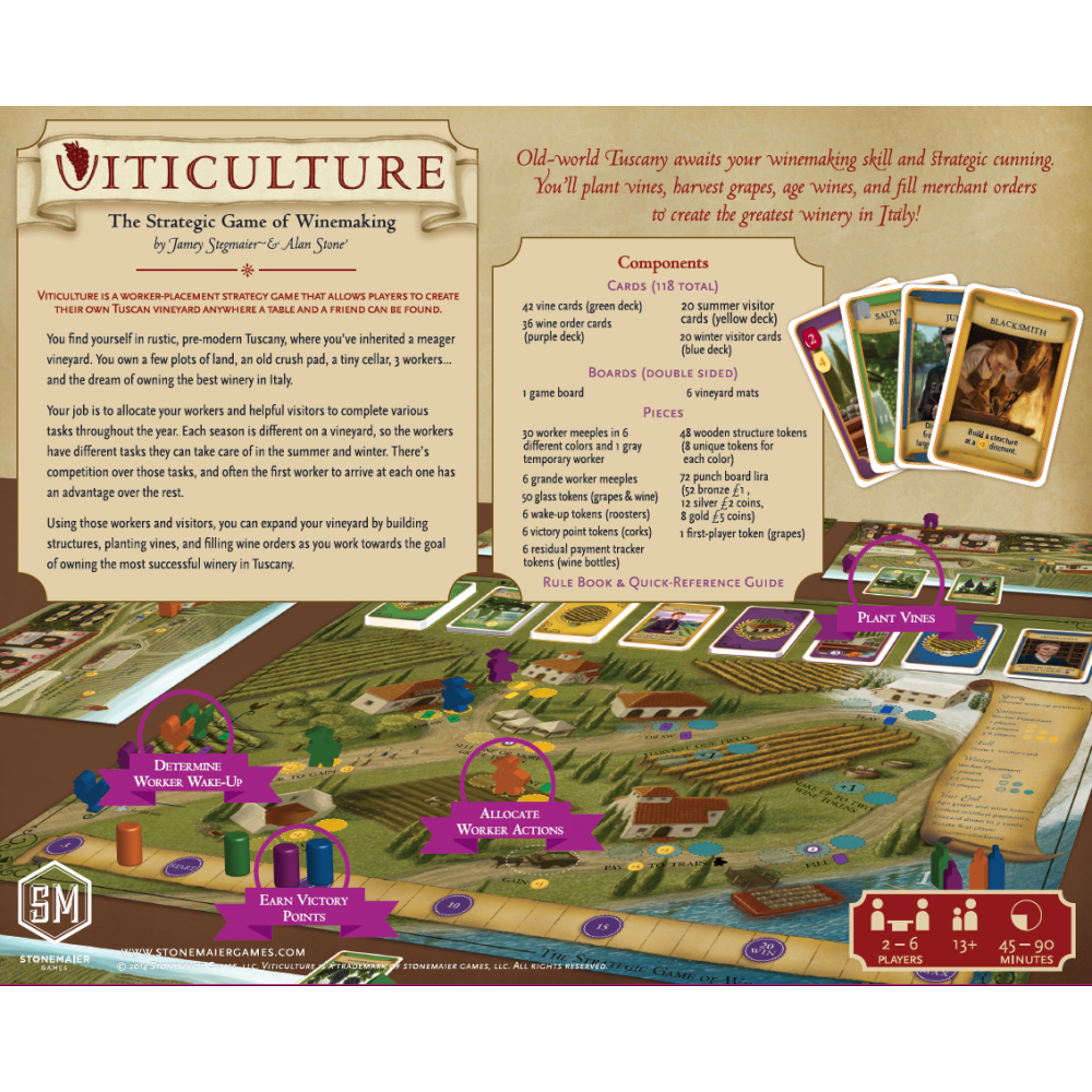 Viticulture Essential edition (на немецком языке) в интернет-магазине  bgames.ru. Бесплатная доставка. Скидки.