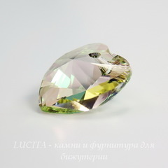 6228 Подвеска Сваровски Сердечко Crystal Luminous Green (10,3х10 мм)