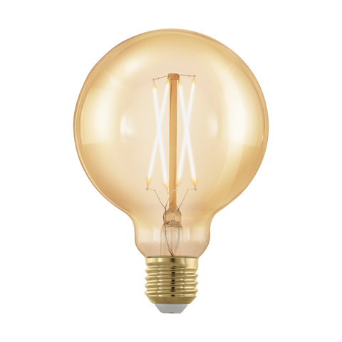 Лампа  LED филаментная диммир. золотого цвета Eglo GOLDEN AGE LM-LED-E27 4W 320Lm 1700K G95 11693
