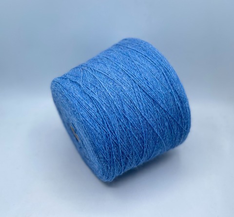 Бобинная пряжа (пр.Италия), art-Brazic,750м/100 гр. 20% Альпака, 20%Шерсть, 20%Вискоза, 40%Акрил, цвет- Голубой меланж, арт-35485