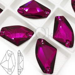 Купите стразы пришивные рубиновые Galactic Ruby Rose для украшения купальника