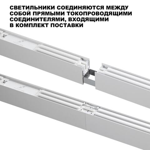 359606 OVER NT25 000 белый Светильник линейный светодиод. с переключ. цв. температуры IP20 LED 60W 220-240V 3000К\4000К\6000К FATTO