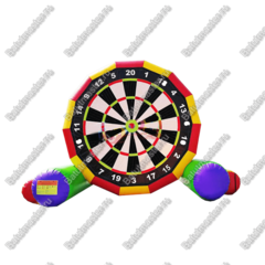 Надувной дартс «Многоцвет» на подкачке, диаметр 6 м, размер 6×2,5×5 м