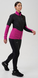 Премиальная куртка для лыж и зимнего бега Nordski Hybrid Pro 2.0 Fuchsia/Black W женская
