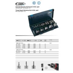 Набор для восстановления резьбы VC381 М5-М12 75пр V-Coil Rapid Volkel 04381