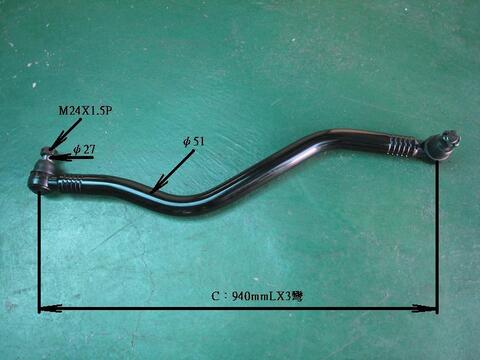 Тяга рулевая CHASE IS-CR18 с наконечниками в сборе