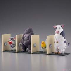 Случайная фигурка miniQ: Kunio Sato`s Animal Bathroom Break 2