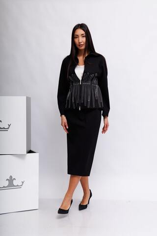 Beatrice b Костюм из джерси Punto Milano с геометрическим узором