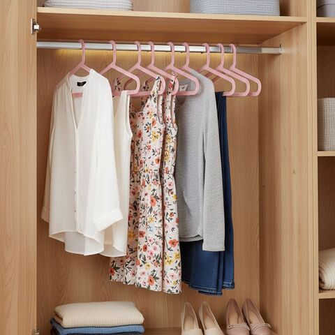 Набор вешалок (плечики) Docksta 8 шт, розовый, полипропилен