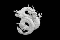 Силиконовый молд № 0308 Китайский дракон правый