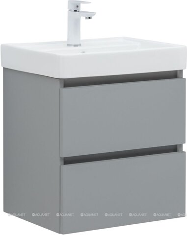 Aquanet 362544 Тумба Вега 2.0 50 (Ирис T) 2 ящ. цв. мисти грин (362544)