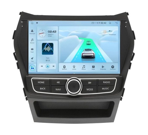 Магнитола Hyundai Santa Fe (2012-2019) Android 11 4/64GB QLED DSP 4G модель FR-KI-1001N