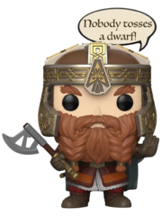 Фигурка Funko POP! Movies LOTR S11 Gimli Nobody Tosses A Dwarf!