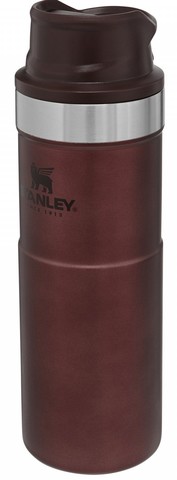 Картинка термостакан Stanley classic 0,47l trigger action 1-hand бордовый - 2