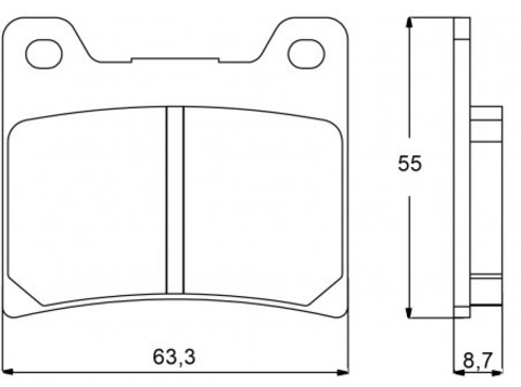 AGPA54ST Тормозные колодки дисковые мото Accossato (FDB337ST)