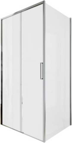 Aquanet AE65-100x80-CT Pleasure Evo ограждение (набор дверь + бок. стекло), хром, 1000х800 мм (324068)