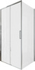 Aquanet AE65-100x80-CT Pleasure Evo ограждение (набор дверь + бок. стекло), хром, 1000х800 мм (324068)