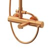 Cezares LEAF-CVDA-30-L-MM Душевая стойка телескопическая, с изливом с верхним и ручным душем, верхний душ диаметр 230 мм АБС пластик, исполнение Morning Mist