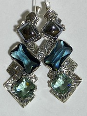 Чероки ( серьги из серебра)