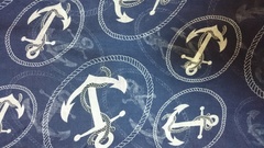 Купить Летний шарфик с маленькими якорями (белый) в Магазине тельняшек