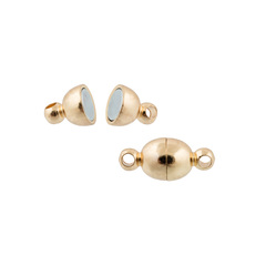 "Zlatka" Замок магнитный FMK-M01 5 х 11 мм 5 шт 04 под золото