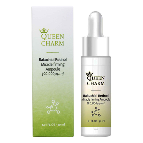 Сыворотка ампульная для лица с ретинолом Queen Charm Bakuchiol Retinol Ampoule, 30 мл