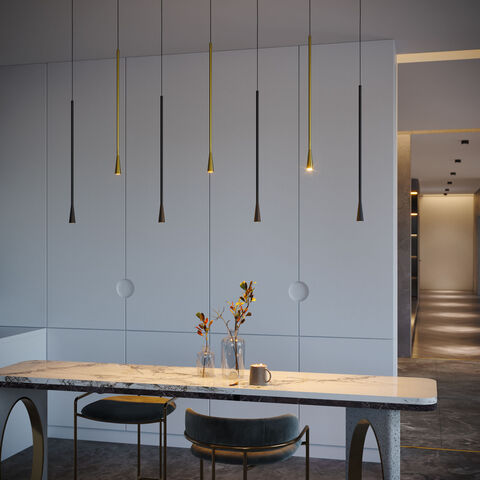 Подвесной светодиодный светильник Elektrostandard Vist 50312 LED 7W 3000K черный