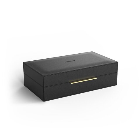Decor Walther 0939860 Decor Walther  BROWNIE BOX L -  универсальная коробка 30х18хh9,5 см, искусственная кожа,, цвет черный