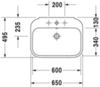 Раковина Duravit Happy D.2 2316650000