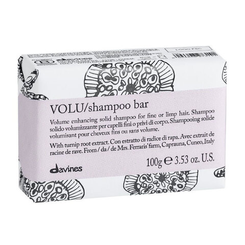 Davines VOLU Shampoo Bar - Твёрдый шампунь для придания объема волосам