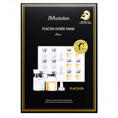 JMsolution Маска тканевая антивозрастная плацентарная - Placen horse mask, 30мл, шт