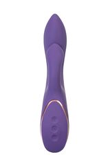 Фиолетовый вибратор-кролик Fingie с функцией Come-Hither - 21,6 см. - 