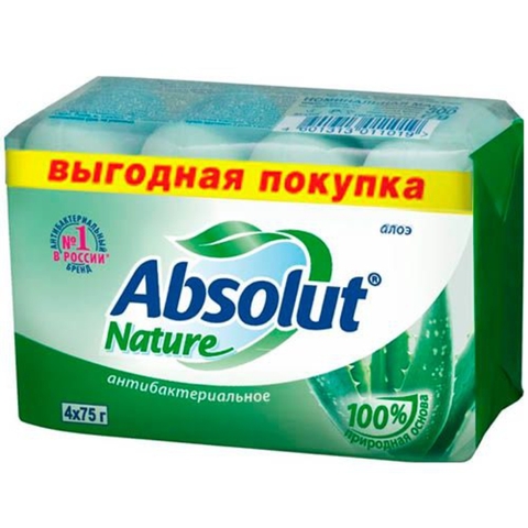 Мыло ABSOLUT Nature Алоэ 4*75 г Весна РОССИЯ