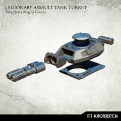 Legionary Assault Tank Turret: Twin Heavy Magma Cannon (1)