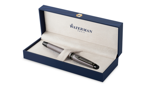 Ручка перьевая Waterman Expert Metallic, Silver RT, F (2119253)