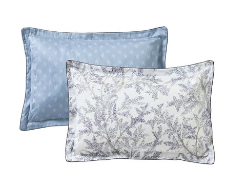 Постельное белье 2 спальное евро Blanc des Vosges Broceliande Cobalt