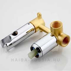 Смеситель с гигиеническим душем HAIBA HB5515 хром