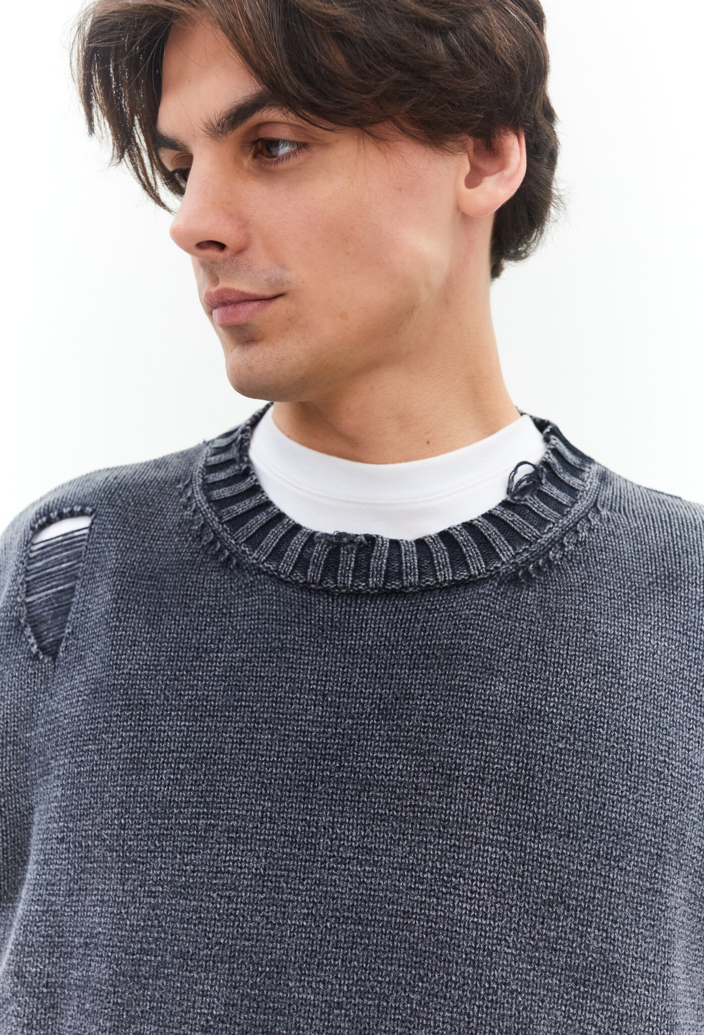 Джемпер мужской FORCE перфорация (графит)