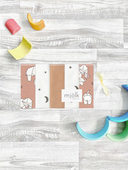 Набор платочков-слюнявчиков Mjölk Слоники оригами