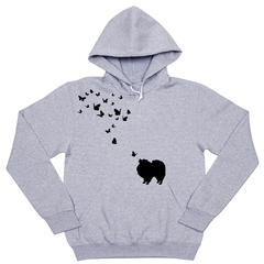 Толстовка "Шпиц и бабочки"