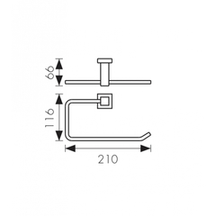 Полотенцедержатель  KAISER Canon KH-2301 схема
