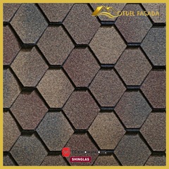 Гибкая черепица ТехноНиколь SHINGLAS Вестерн Прерия 1,5м2 (Двухслойная)